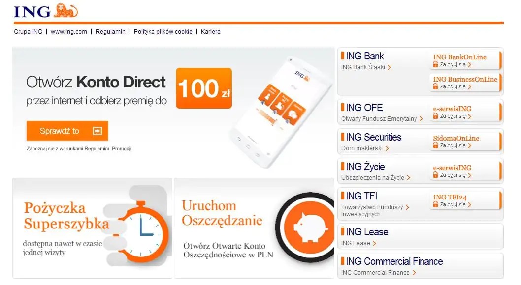 Ing Daje 100 Zł Za Otwarcie Konta