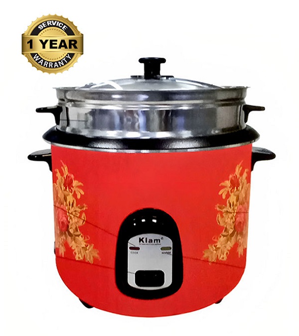 Kiam 2.8 Liter Stainless Steel + NonStick Double Pot Rice Cooker (SFB5704) Zang Mart Ltd