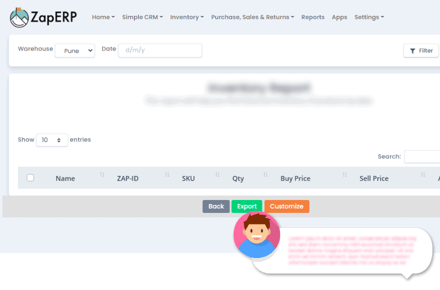 Inventory Control Software for ZapInventory