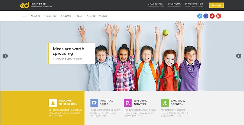 School/ College/ Education Institute Website Design Rs. 4900 Low