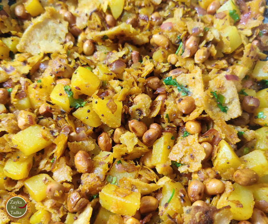 Roti Poha Zayka Ka Tadka