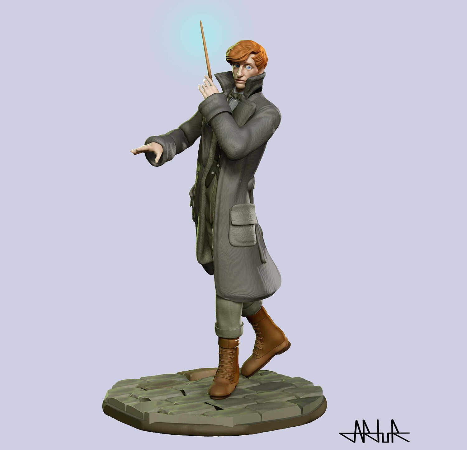 Newt Scamander Fantastic Beasts ZBrushCentral