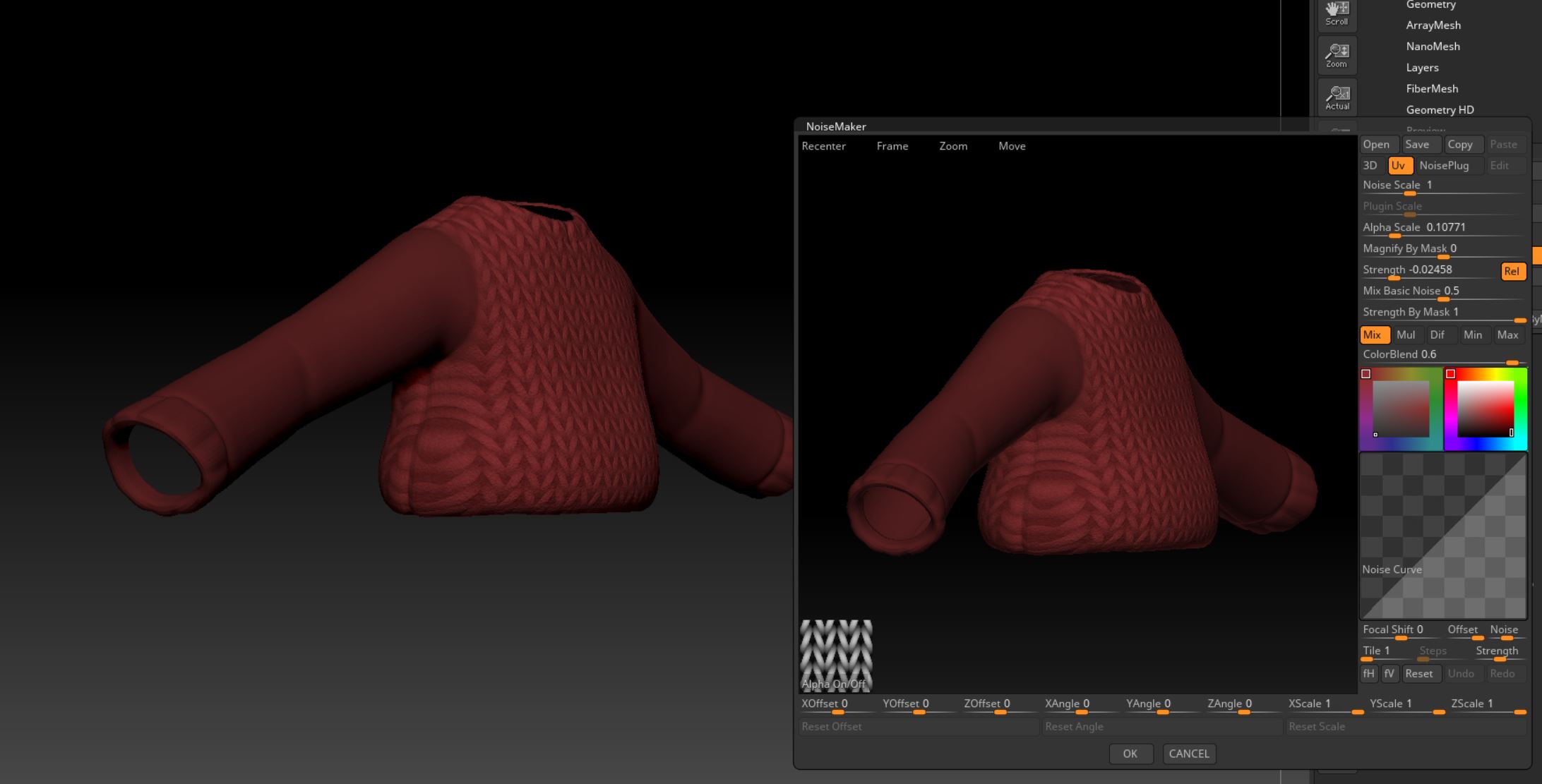 Issues using the Surface noisemaker. Stretching and distortion even
