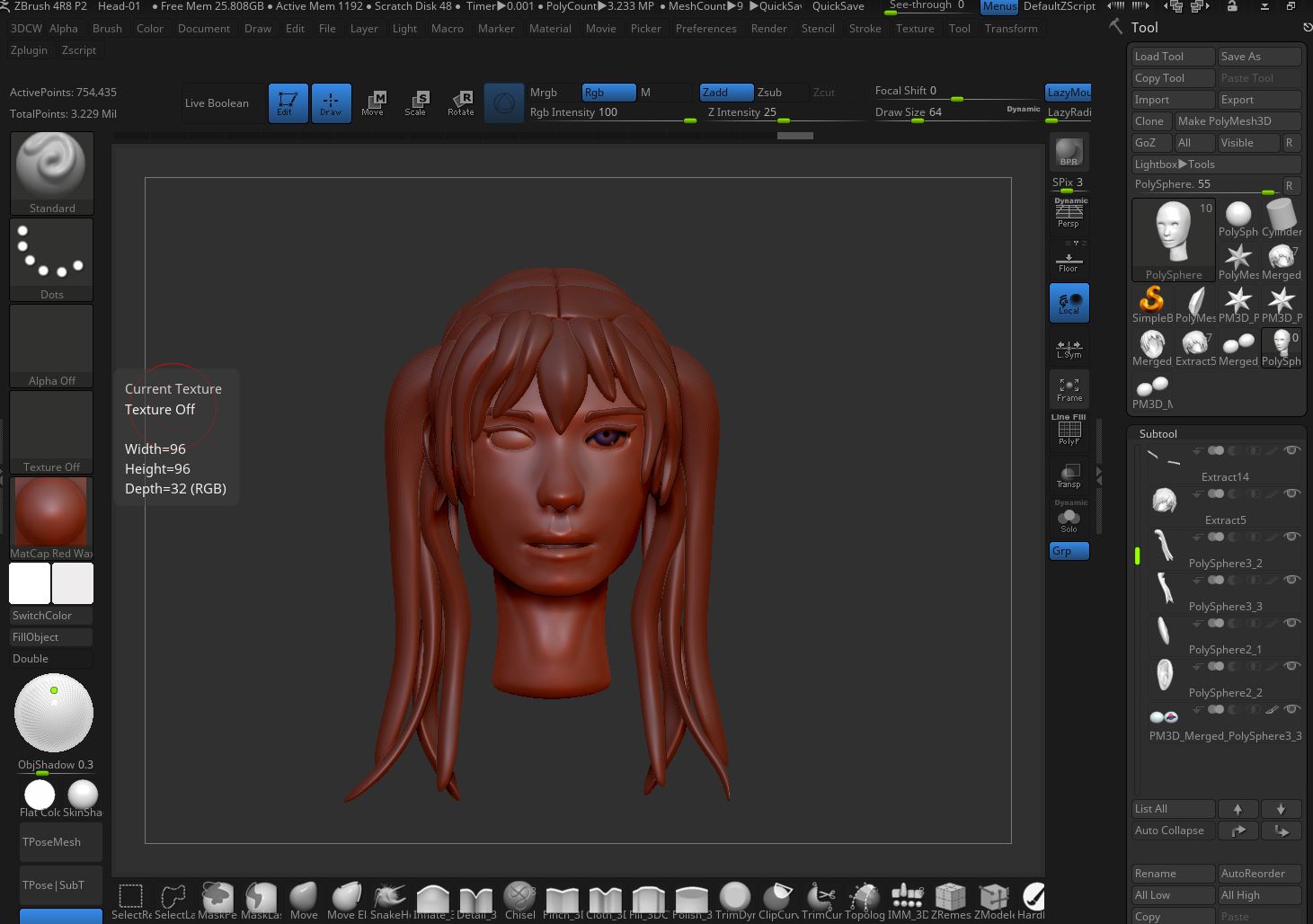 Keeping polypaint and material under the painting active on one object