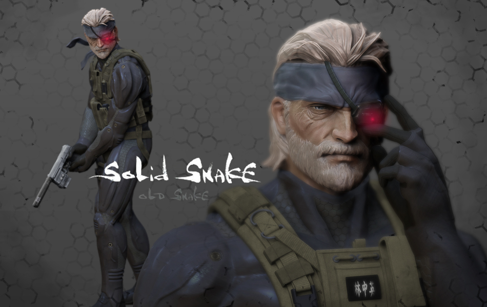 Metal Gear Solid, Old Snake ZBrushCentral
