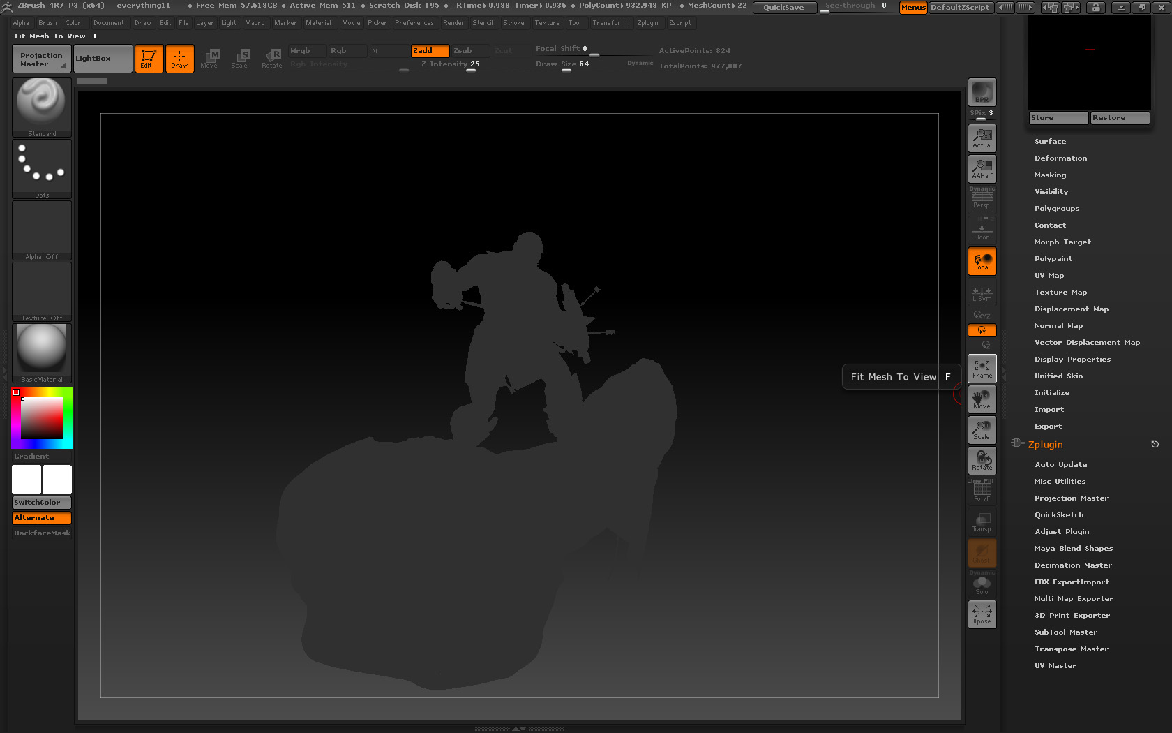 Odd grey shading in Zbrush viewport ZBrushCentral