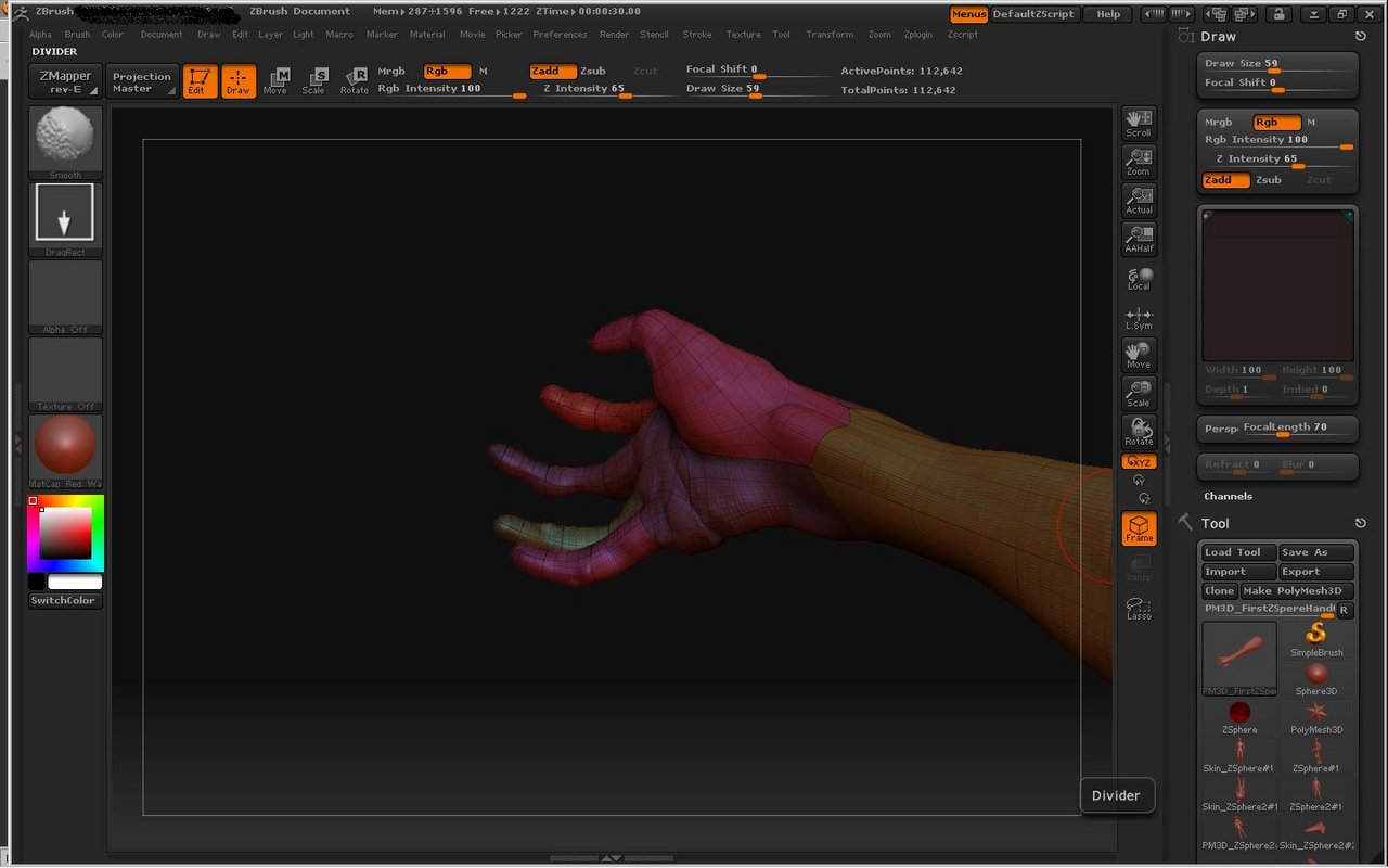 Tutorial EZ Zsphere Hand Good Topography ZBrushCentral