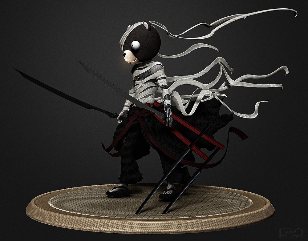 Afro Samurai Fanart Jinno Kuma ZBrushCentral