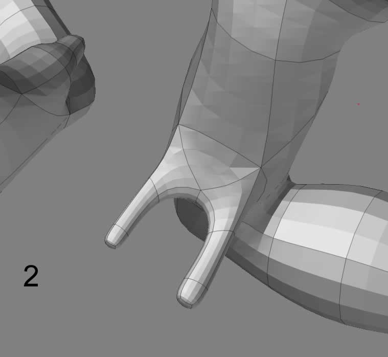Tutorial >> Zspheres >> Change Intersection Resolution Only On 1 Face