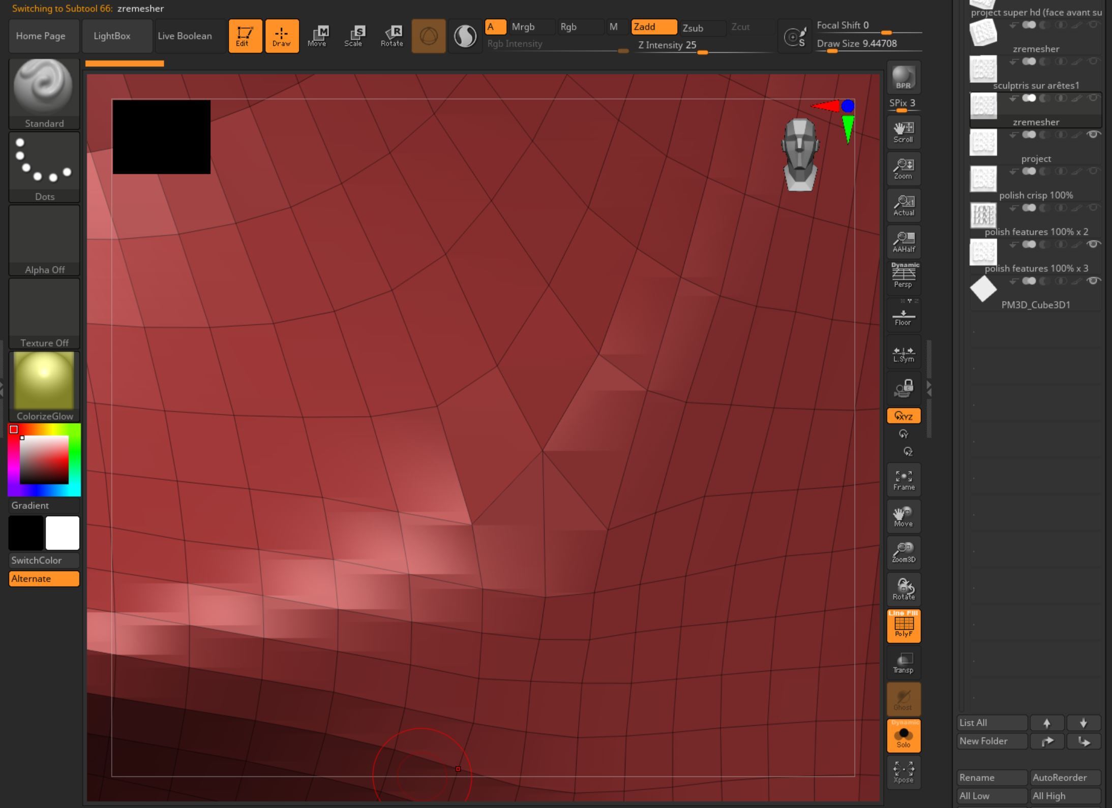 How avoid deformed edges after polish/smooth? ZBrushCentral
