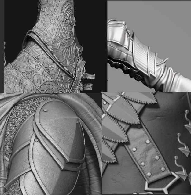 What's the best ways to make armor trims and borders? ZBrushCentral