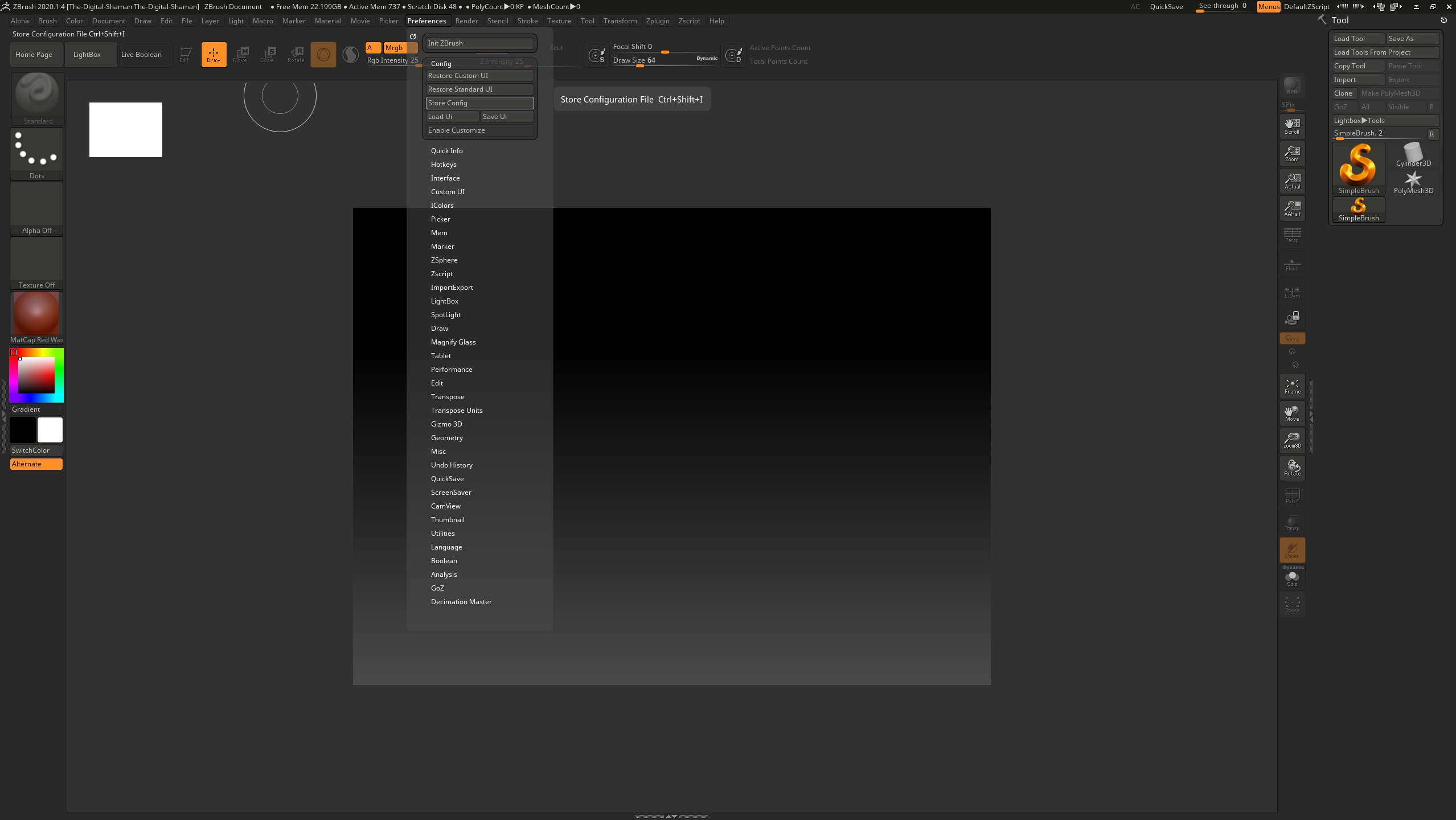 How to Store Size of the Canvas? ZBrushCentral