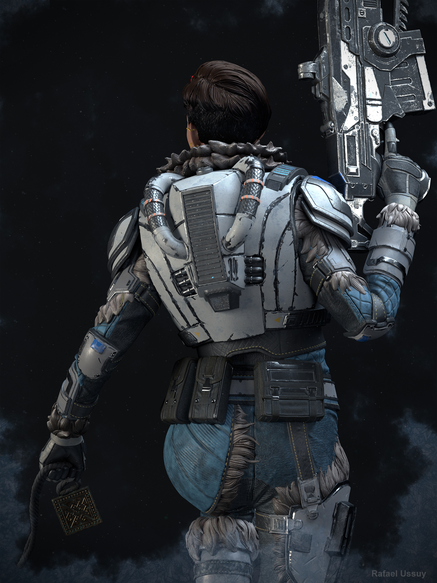 Kait Diaz Gears Of War 5 Statue ZBrushCentral