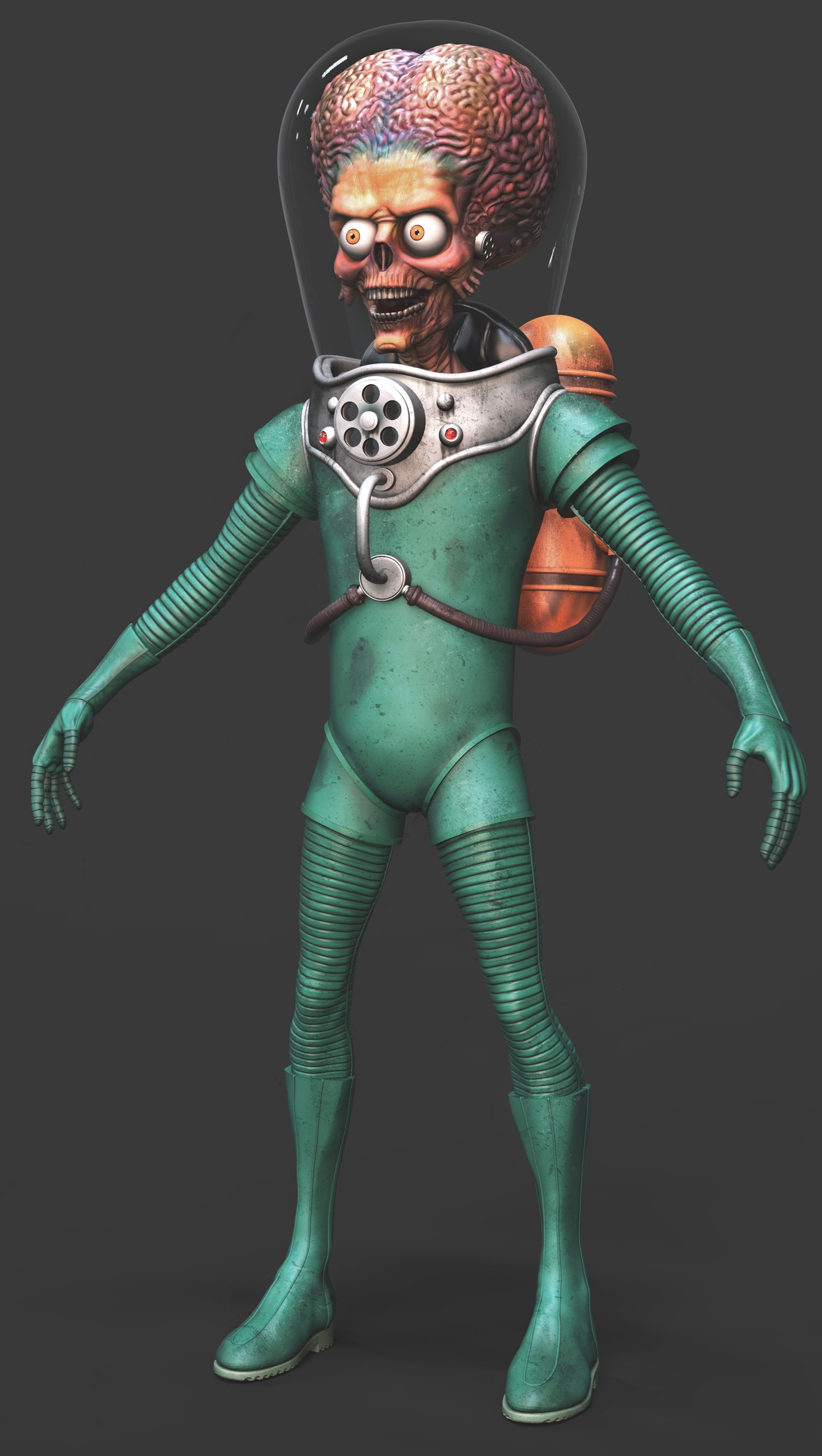 Mars Attacks Martian ZBrushCentral
