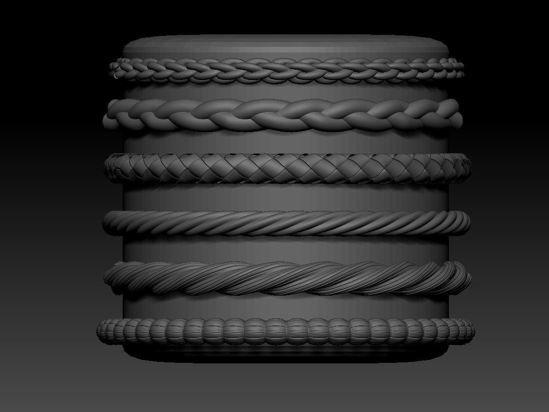 21 IMM BRUSH(ROPE , TUBE , PIPE)+MESH ZBrushCentral