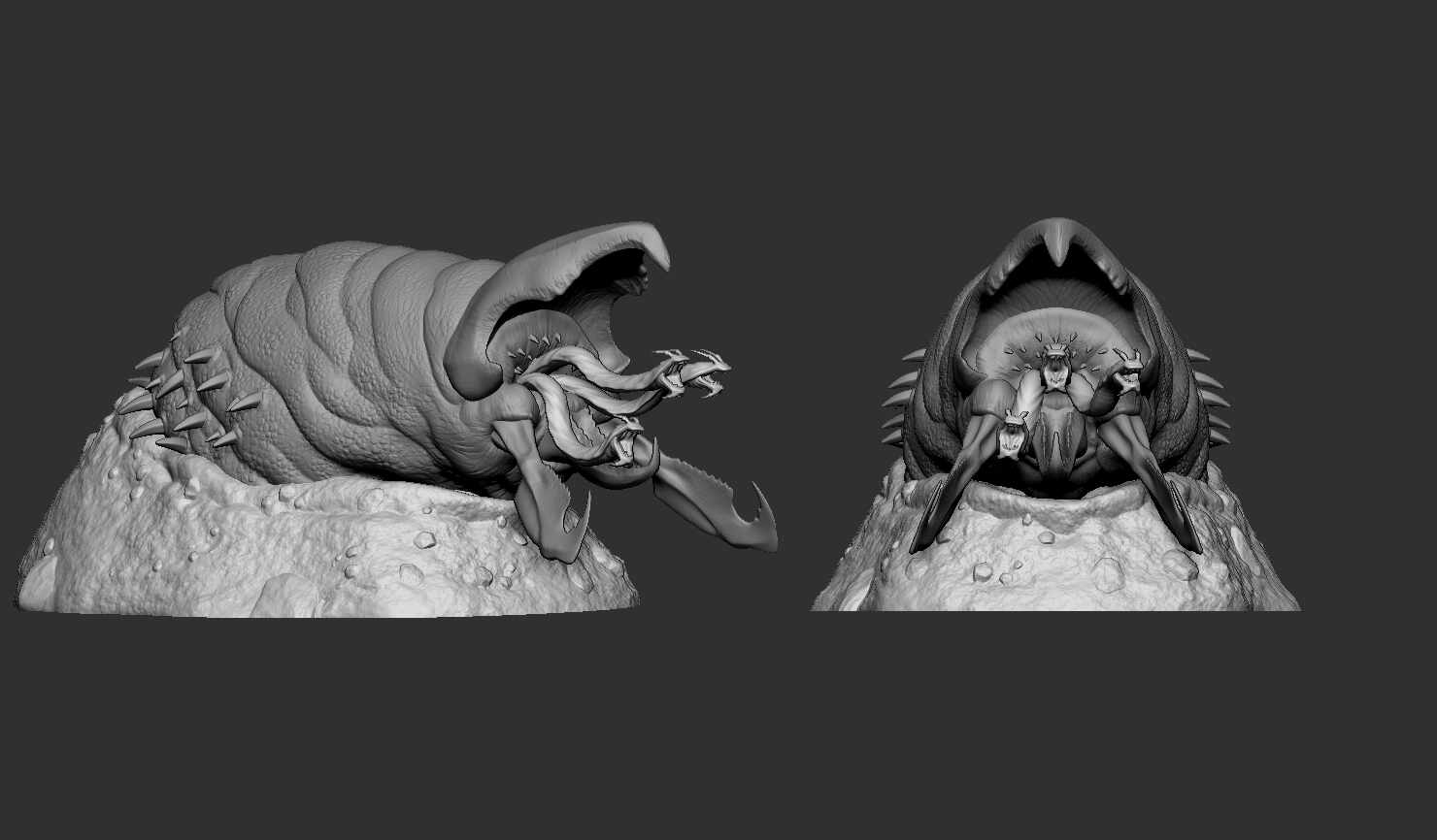 Graboid Tremors fanart ZBrushCentral