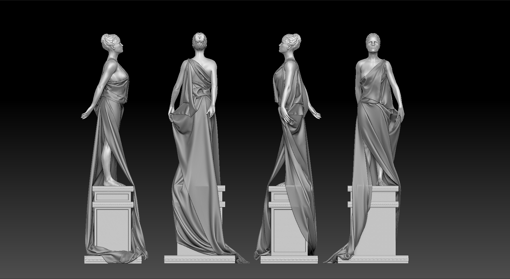 Gold Statue Work in progress ZBrushCentral