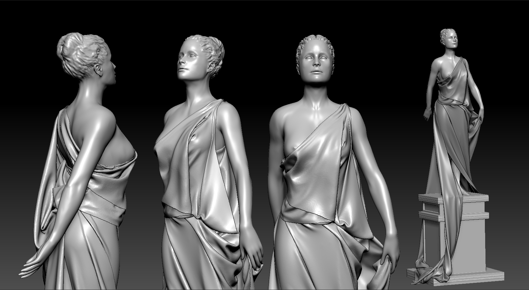 Gold Statue Work in progress ZBrushCentral