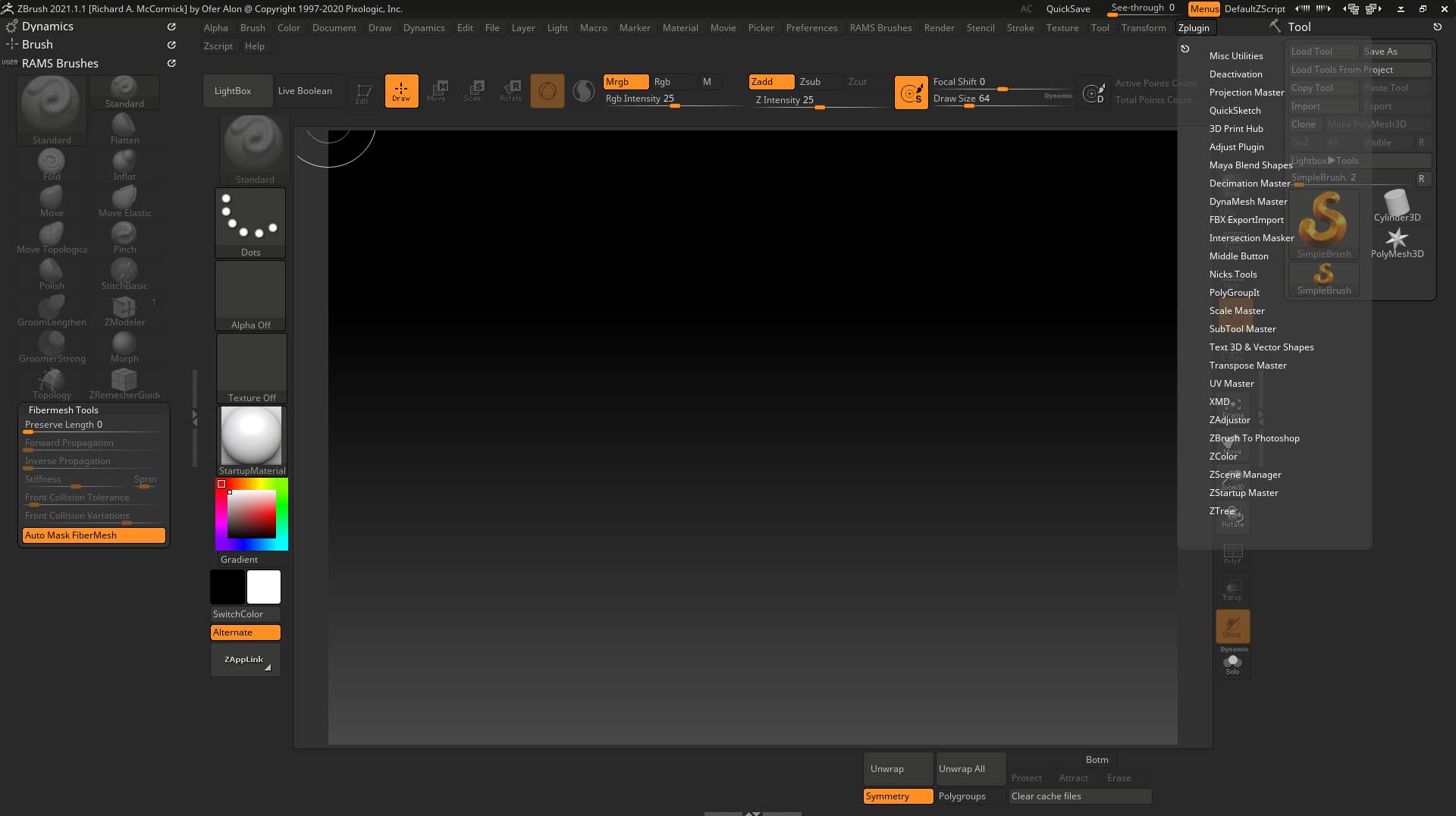 I seem to be missing a few features after updating! ZBrushCentral
