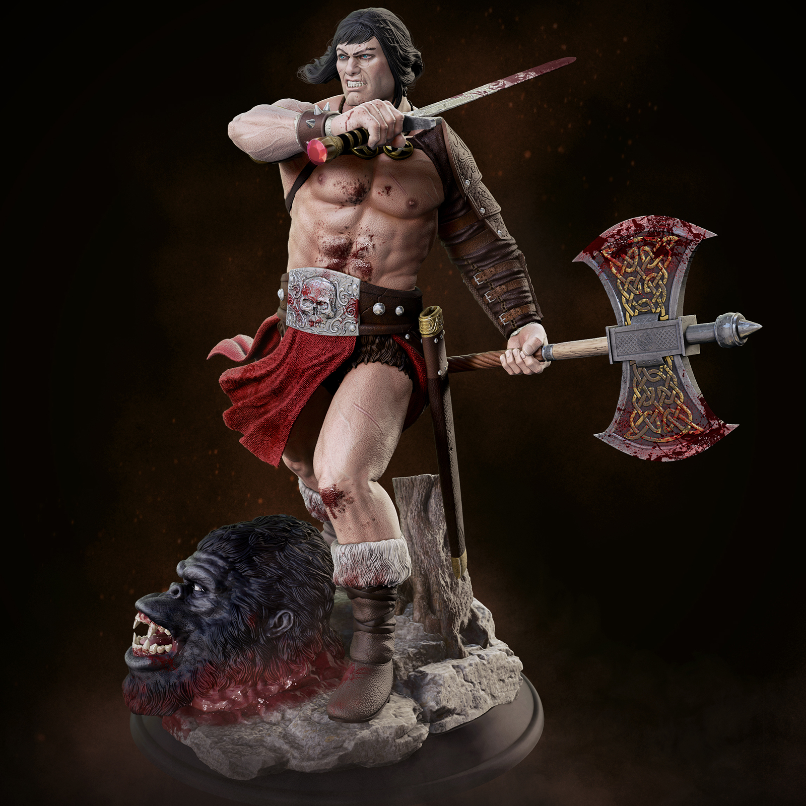 Conan Statue ZBrushCentral