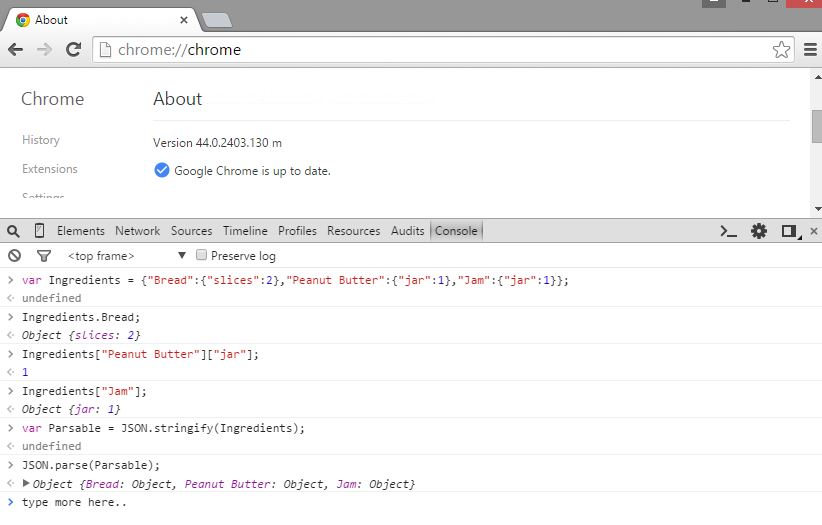 JSON stringify and parse inside most browsers Z Data Tech