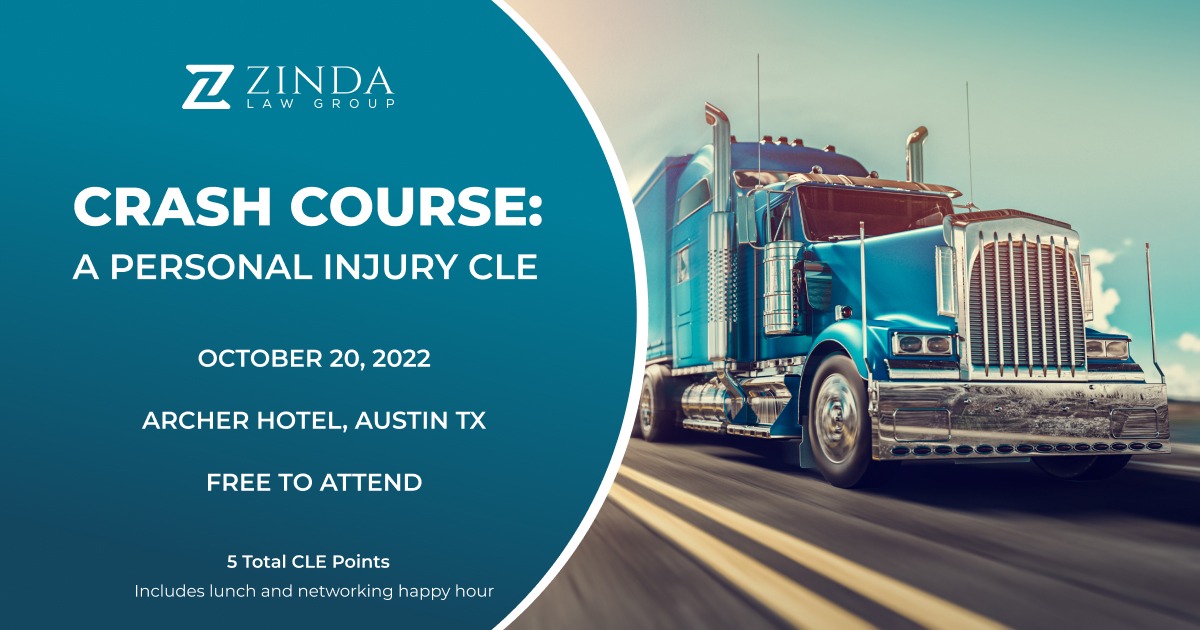 Crash Course A Personal Injury CLE Zinda Law Group, PLLC