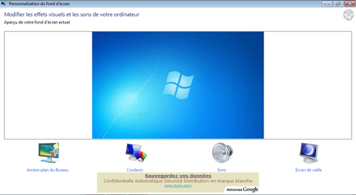 Changer le fond d&#039,écran de Windows 7 Starter