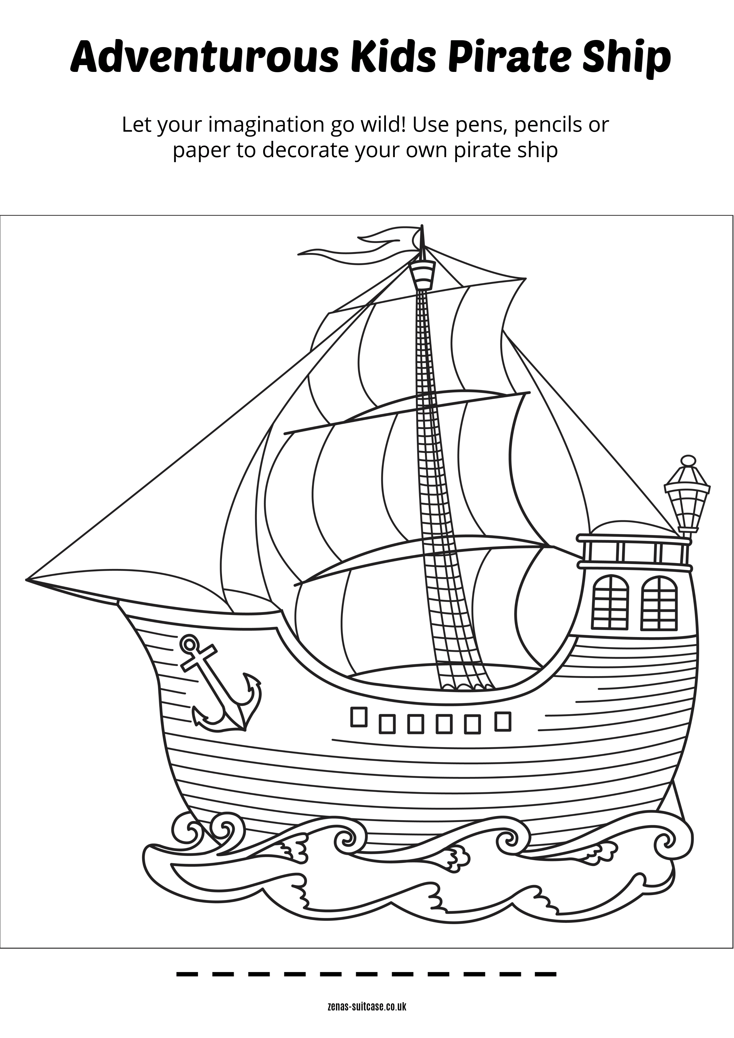 Activity Sheets For Kids Travel Themed Zena's Suitcase