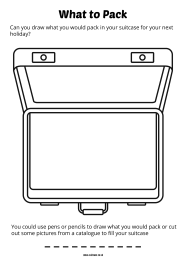 Printable Suitcase Worksheet