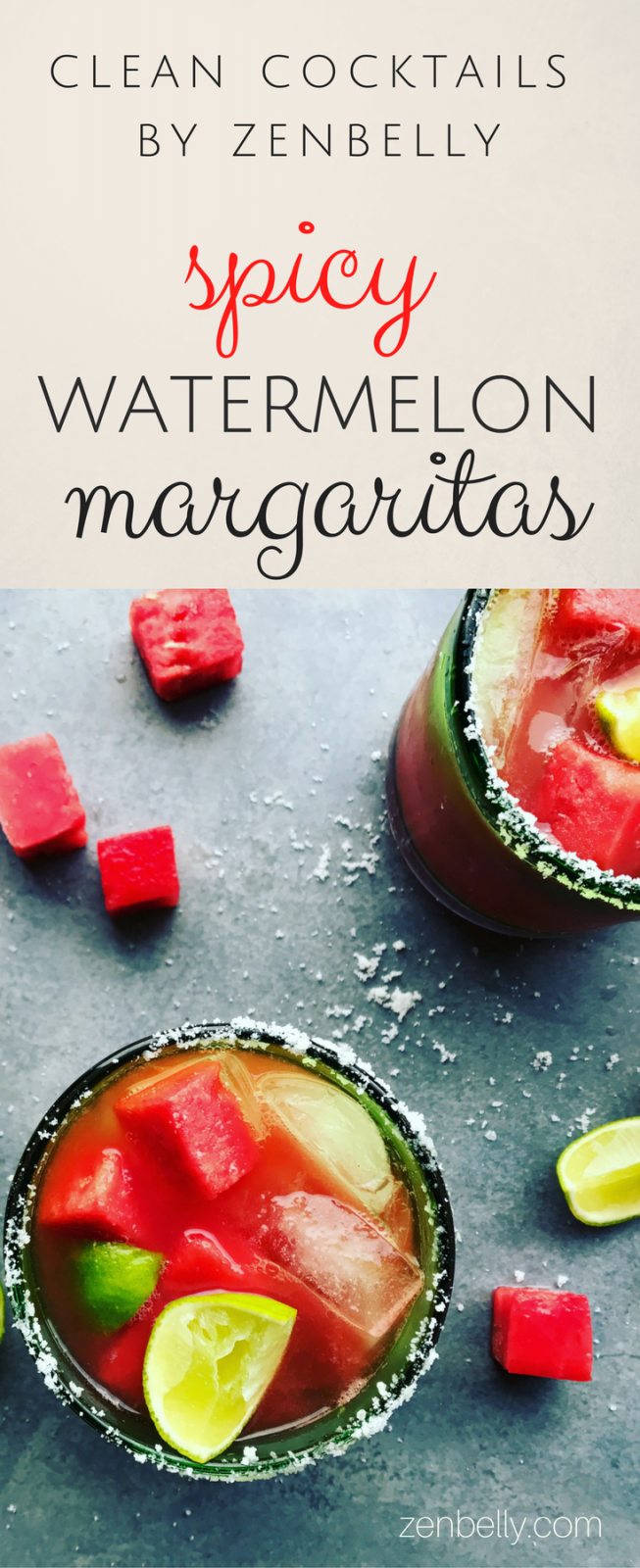 spicy watermelon agua fresca & margarita