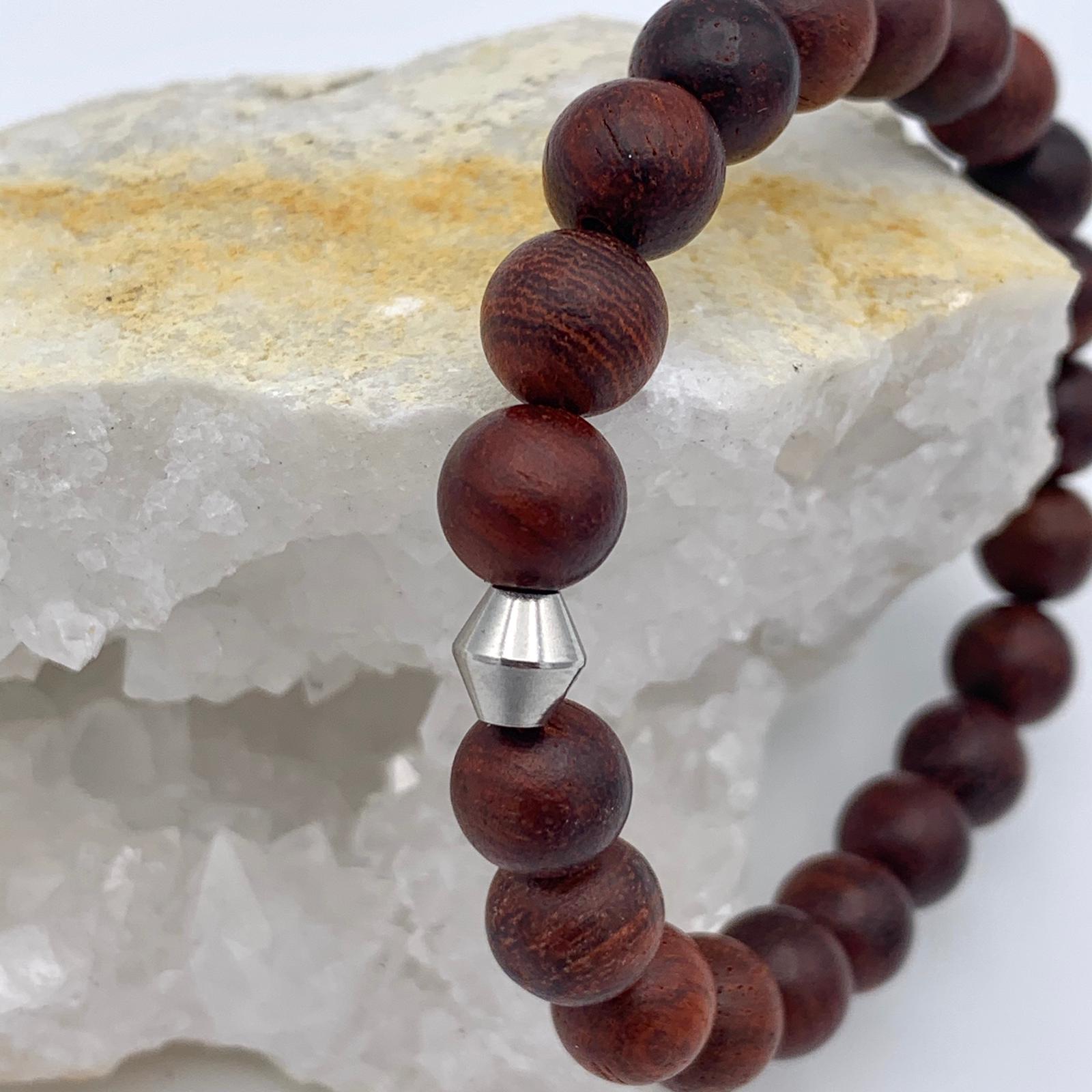 Bracelet en Bois de Rose Zennad