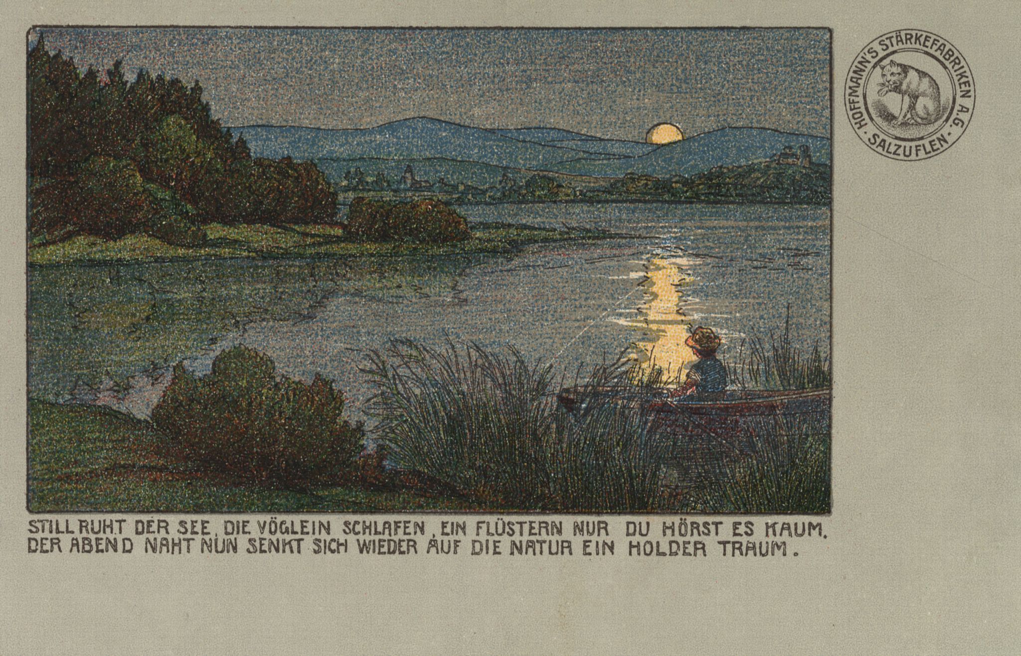 Liedtexte, Verse, Allgemein, 'Still ruht der See, die Vöglein schlafen