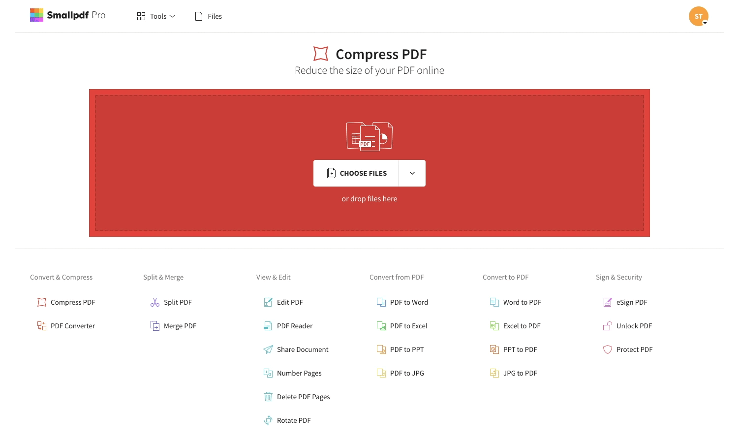 Small PDF animation and interactive web design