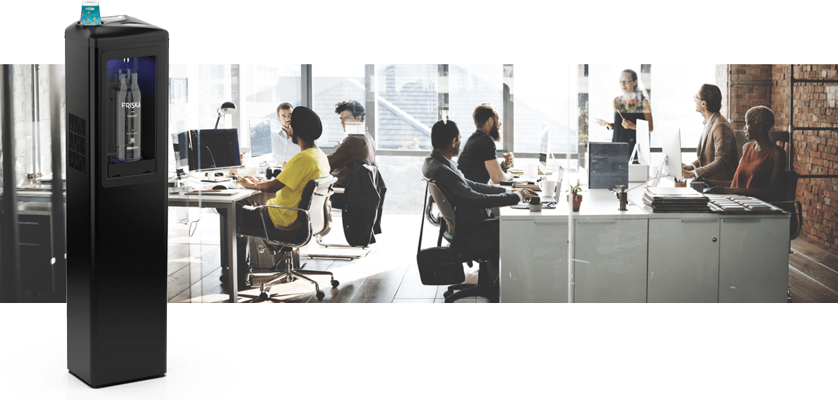 Floor standing water cooler for office Futura Zerica