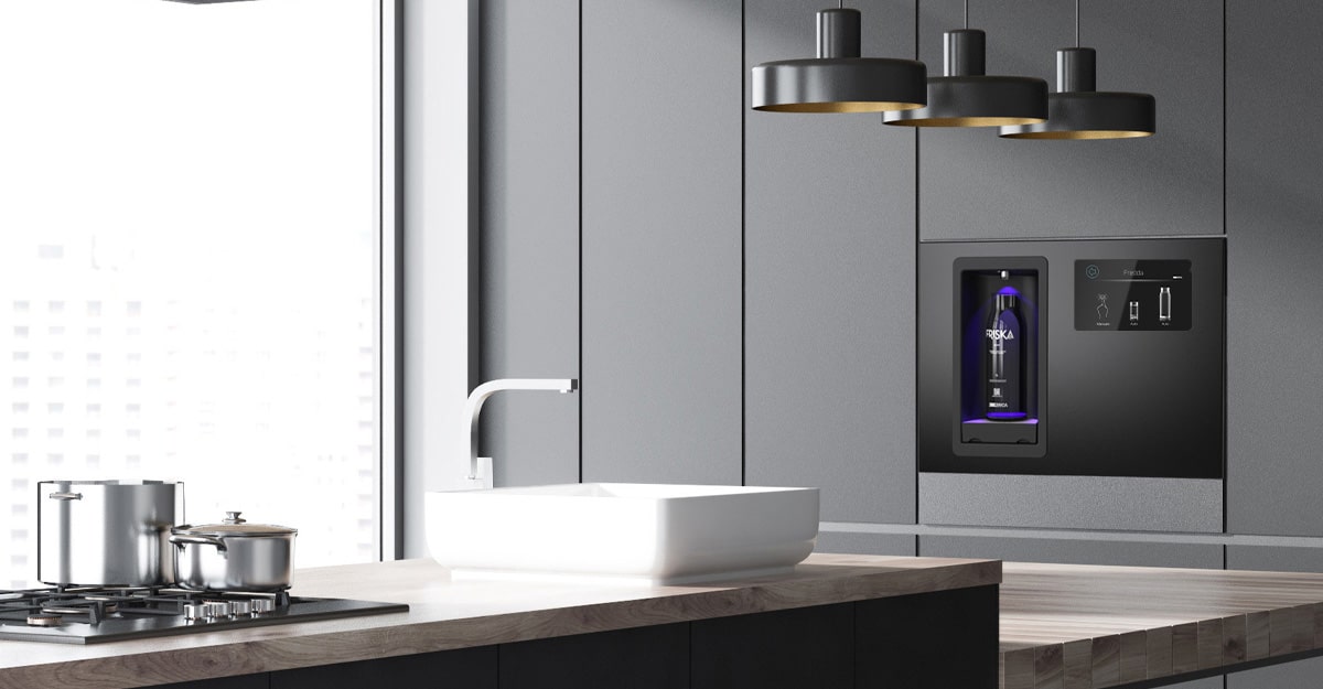 Builtin water cooler and dispenser IWall Zerica