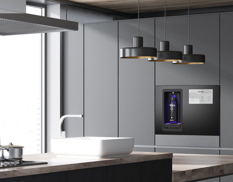 Builtin water cooler and dispenser IWall Zerica