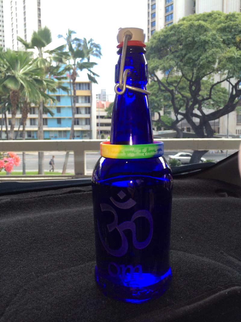 Blue Solar Water Bottle and Rainbow Embracer ZeroWise