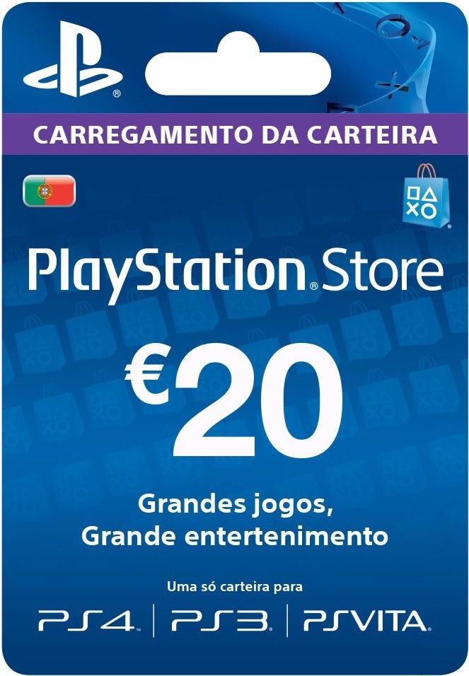 Comprar Cartão PSN 20 EUR Playstation Network Portugal Zero3Games