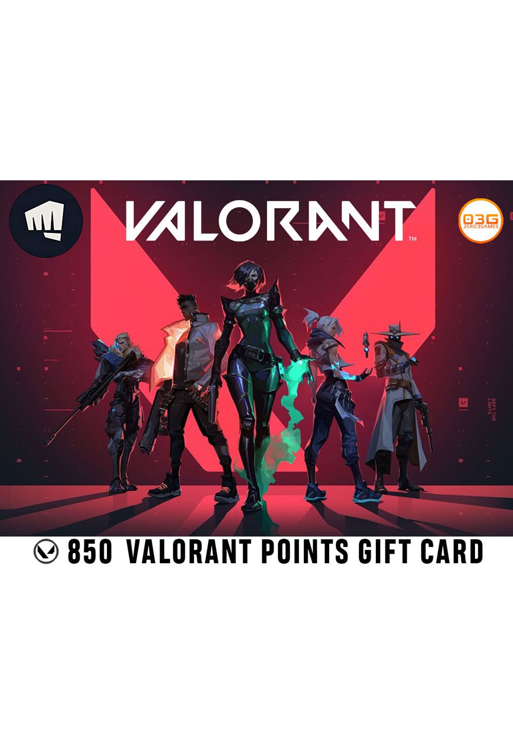 Comprar Cartão Valorant R 25 850 Valorant Points [Gift Card]
