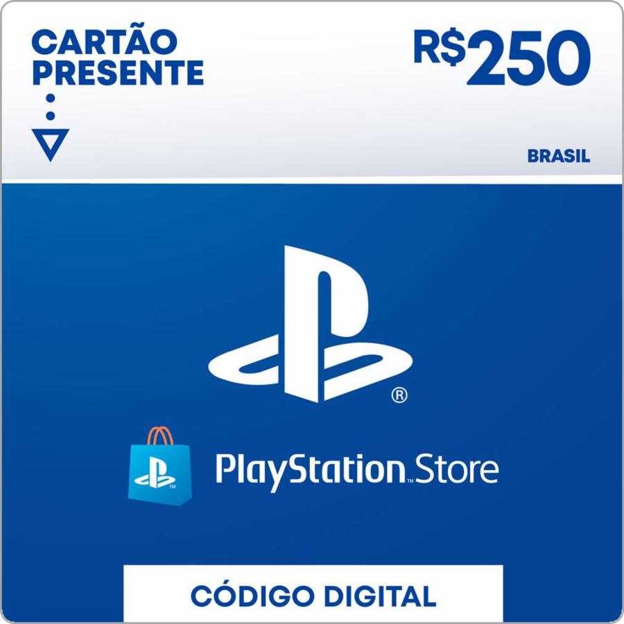 Comprar Cartão PSN 250 Reais Playstation Network Brasil Zero3Games