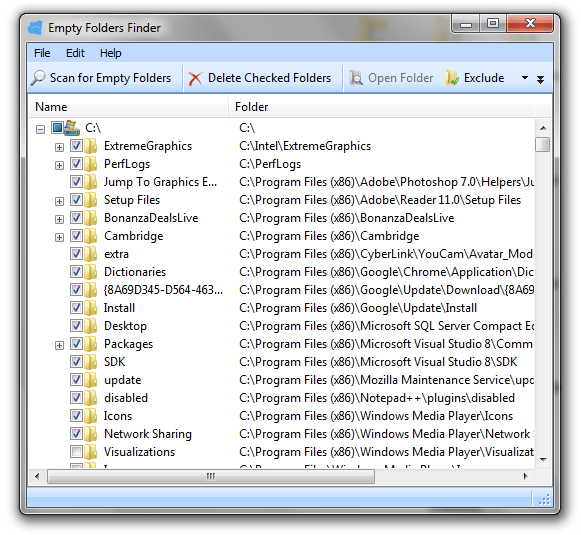 How to Find and Delete Empty Folders on Windows 8, 7, Vista, or XP