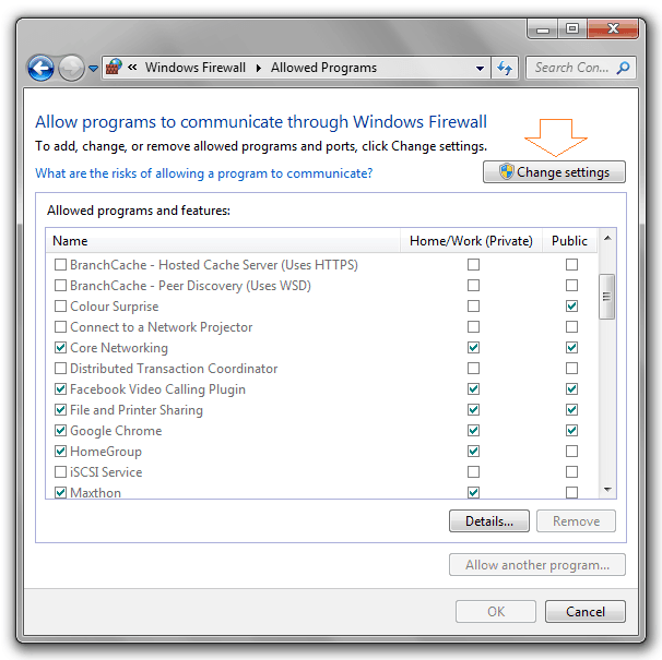 How to Block or Unblock Programs in Windows Firewall