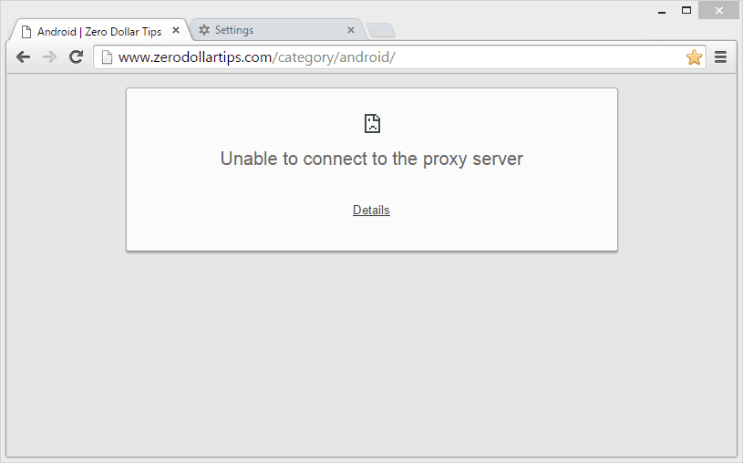 How to Fix Error "Unable to connect to the proxy server" in Chrome