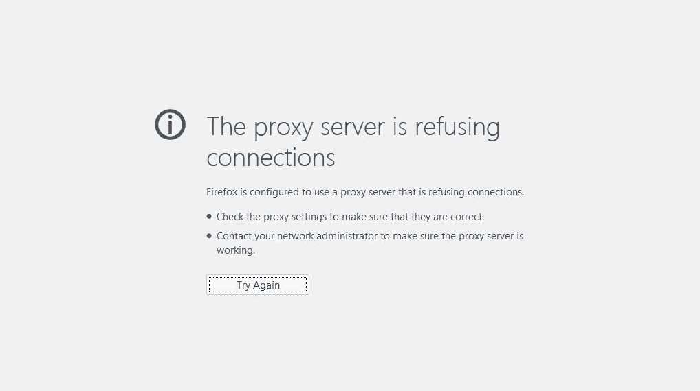 Fix "The proxy server is refusing connections" Error in Firefox