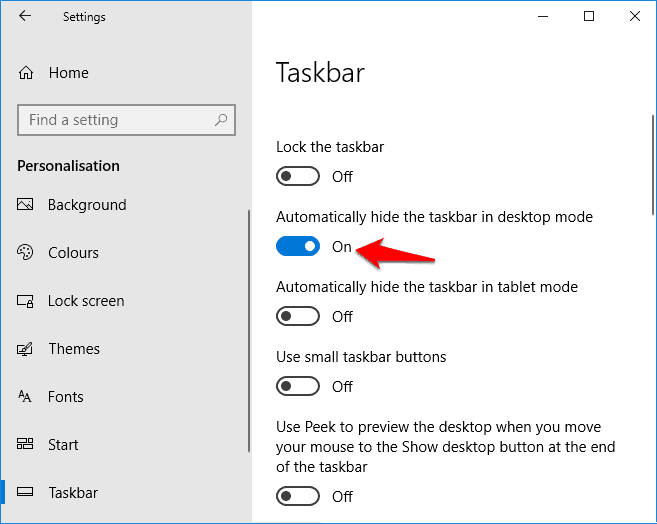 How to Fix Windows 10 Taskbar Not Hiding in Fullscreen