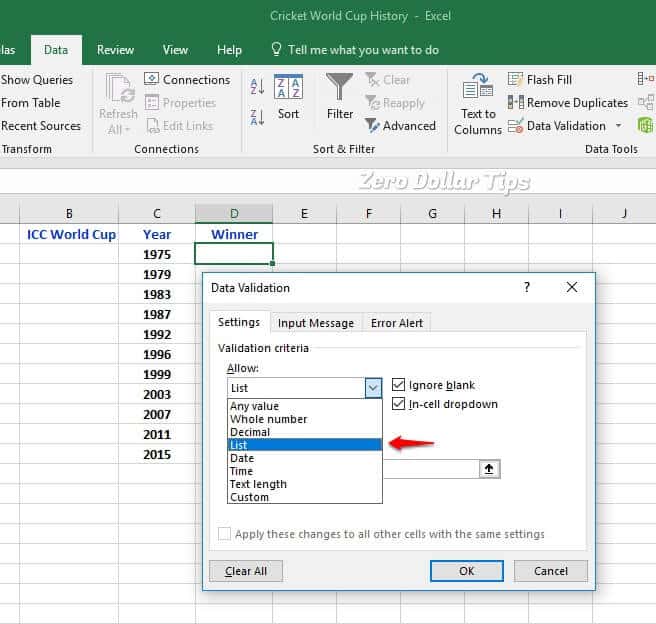 Insert drop down menu in excel 2016 lopbuyers