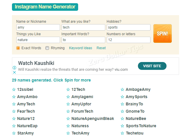 10 Best Instagram Username Generator for Classy Instagram Names