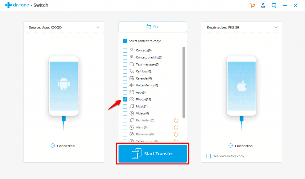How to Transfer Photos from Android to iPhone