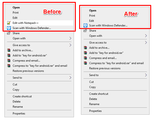 Remove Items From Right Click Context Menu In Windows 10 Hot Sex Picture
