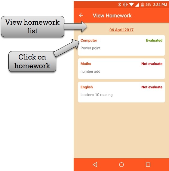 ZeroERP School Management App Software Teacher Report View